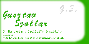 gusztav szollar business card
